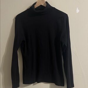 Carole Little Classic Black Long Sleeve Top